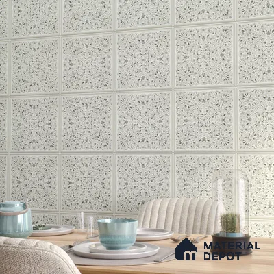 Moroccans Wall & Floor Tile TL 07247 Eternal Bloom 1 ft x 1 ft Ceramic Matte Finish - 9 mm  | 2 mm Spacer is Mandatory | Suitable For Bathroom, Kitchen, Dining Area | Please Expect a Slight Variation of Pattern (Sample)